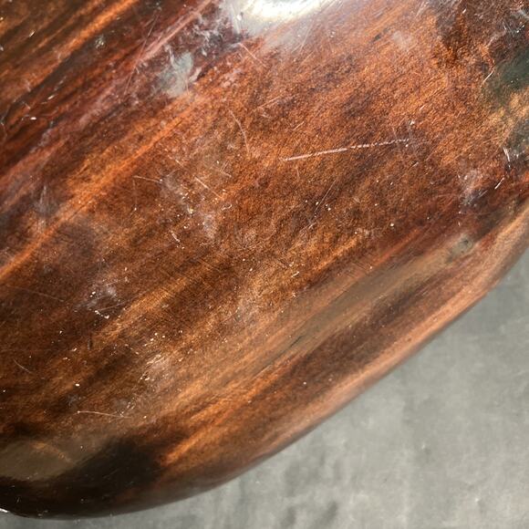 Vintage Mexican Batea Tray – Hand-Painted Wood Folk Art  Floral Serving Dish VTG - Picture 9 of 14